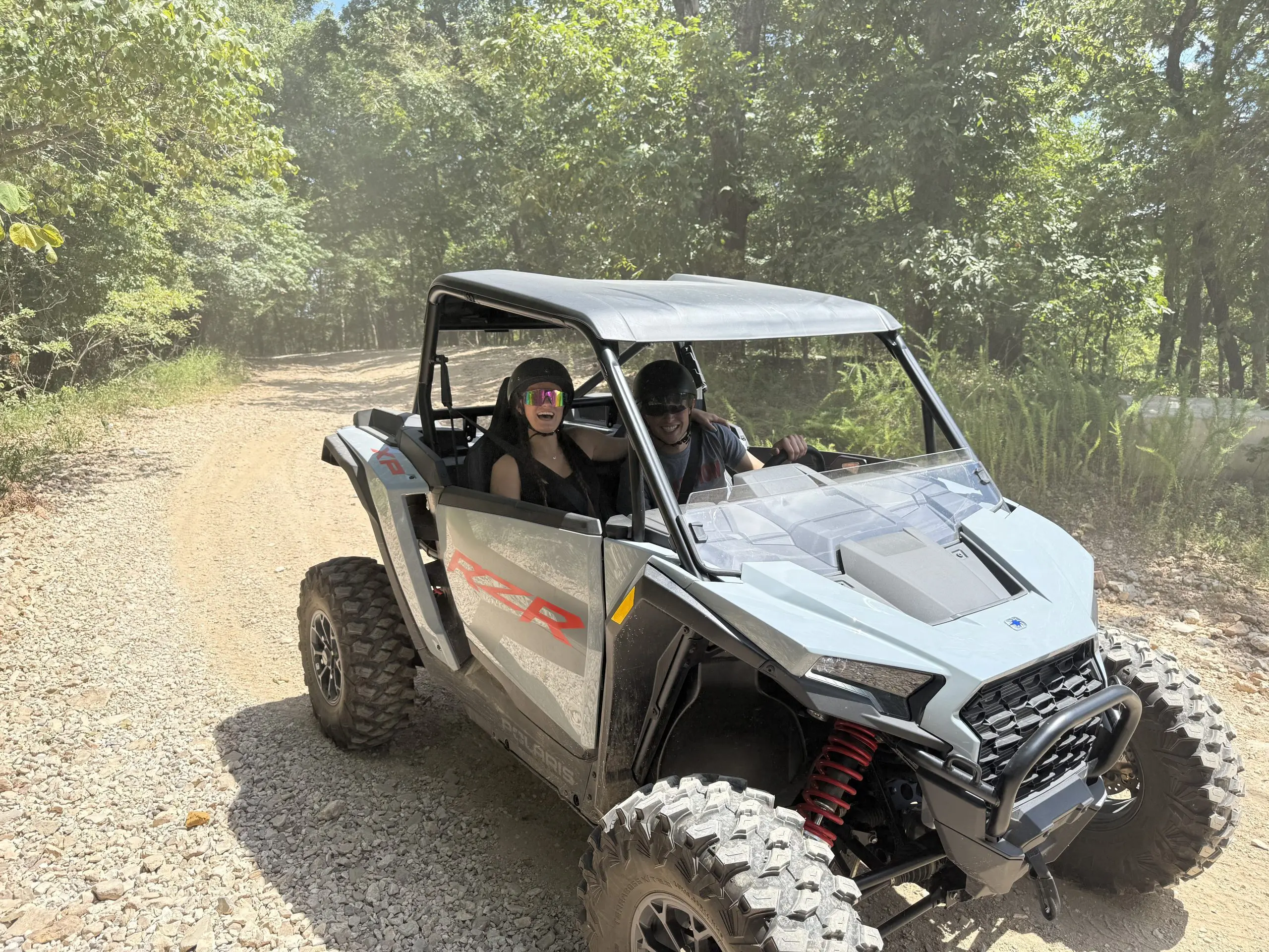 2-seater Polaris RZR UTV rental at Grand Lake Oklahoma