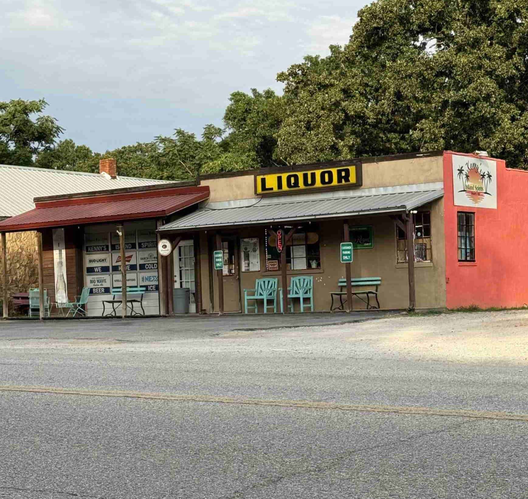 Kenny's Island Spirits in Disney, Oklahoma Little Blue State Park