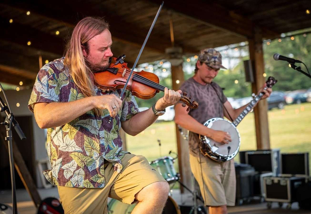 Musicians performing at the Grand Lake National Fiddle Fest